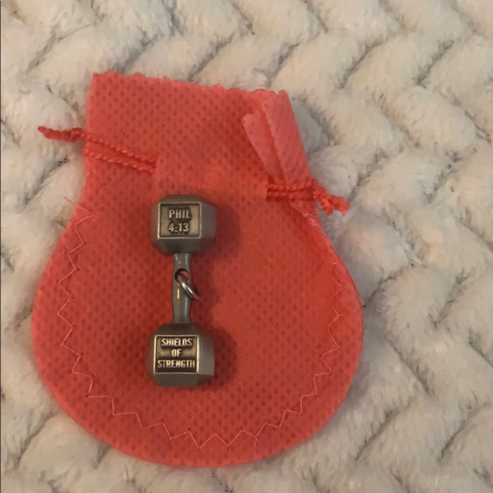 Dumbbell charm
